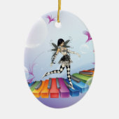 Musical Keyboard Faerie Keramisch Ornament (Voorkant)