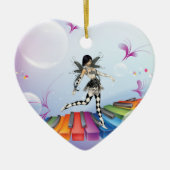 Musical Keyboard Faerie Keramisch Ornament (Voorkant)