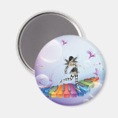 Musical Keyboard Faerie Magneet (Voorkant / Achterkant)