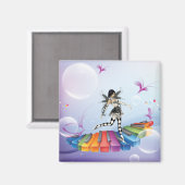 Musical Keyboard Faerie Magneet (Voorkant / Achterkant)