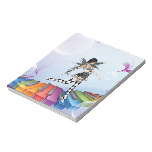 Musical Keyboard Faerie Notitieblok (Linkerzijde)