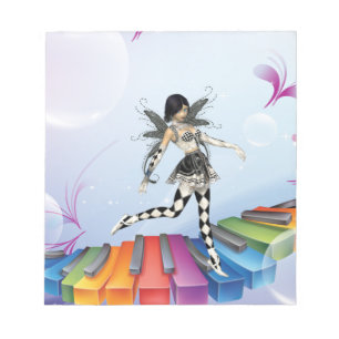 Musical Keyboard Faerie Notitieblok