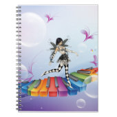 Musical Keyboard Faerie Notitieboek (Voorkant)