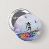Musical Keyboard Faerie Ronde Button 5,7 Cm (Voorkant /achterkant)
