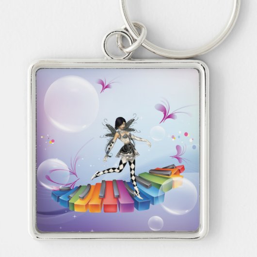 Musical Keyboard Faerie Sleutelhanger (Voorkant)