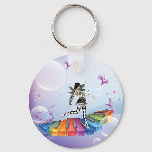 Musical Keyboard Faerie Sleutelhanger (Voorkant)