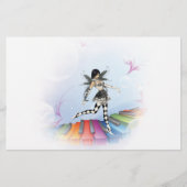 Musical Keyboard Faerie Vignette Briefpapier (Voorkant)