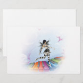 Musical Keyboard Faerie Vignette Briefpapier (Voorkant / Achterkant)