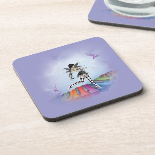 Musical Keyboard Faerie Vignette Drankjes Onderzetter (Linkerzijde)