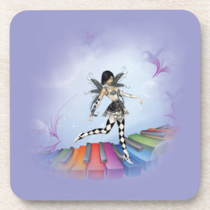Musical Keyboard Faerie Vignette Drankjes Onderzetter