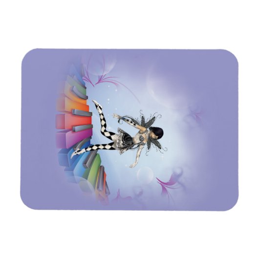 Musical Keyboard Faerie Vignette Magneet (Horizontaal)