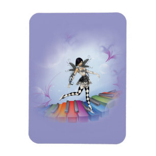 Musical Keyboard Faerie Vignette Magneet