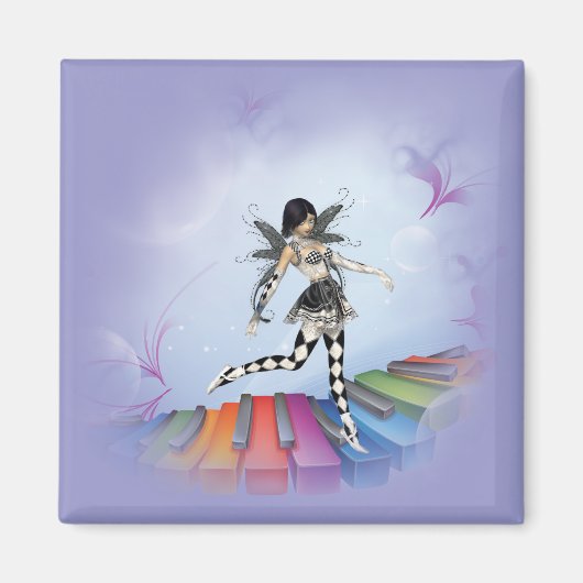 Musical Keyboard Faerie Vignette Magneet (Voorkant)