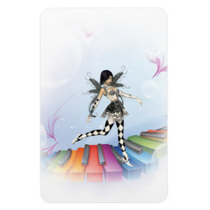 Musical Keyboard Faerie Vignette Magneet