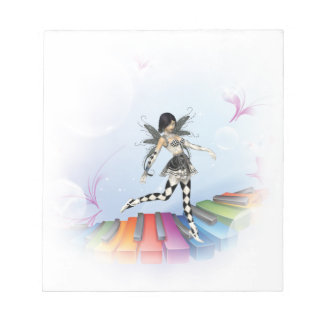 Musical Keyboard Faerie Vignette Notitieblok