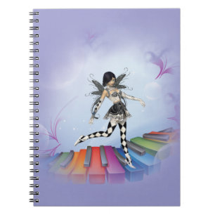 Musical Keyboard Faerie Vignette Notitieboek