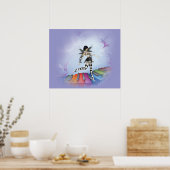 Musical Keyboard Faerie Vignette Poster (Keuken)