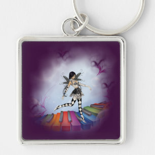 Musical Keyboard Faerie Vignette Sleutelhanger