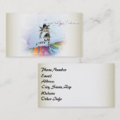 Musical Keyboard Faerie Vignette Visitekaartje (Voorkant / Achterkant)