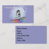 Musical Keyboard Faerie Vignette Visitekaartje (Voorkant / Achterkant)