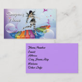 Musical Keyboard Faerie Visitekaartje (Voorkant / Achterkant)