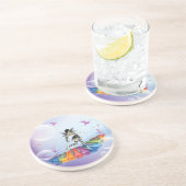 Musical Keyboard Faerie Zandsteen Onderzetter (Zijkant)