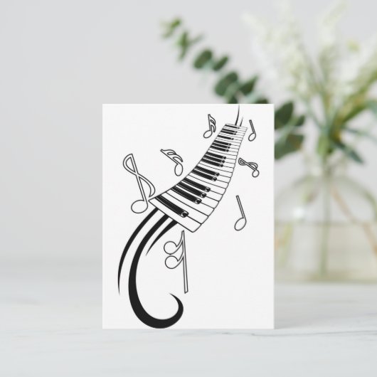 Musical Keys Briefkaart (Staand voorkant)