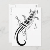 Musical Keys Briefkaart (Voorkant / Achterkant)