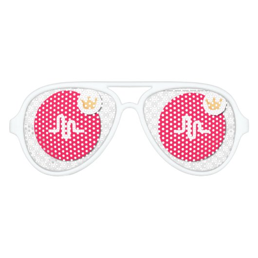 Musical.ly tinten aviator zonnebril (Voorkant)