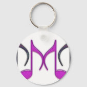 Musical "M" Letter Sleutelhanger (Voorkant)