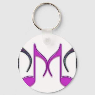 Musical "M" Letter Sleutelhanger