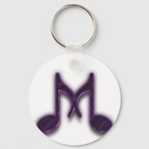 Musical "M" Letter Sleutelhanger
