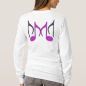 Musical "M" Letter T-shirt (Achterkant)
