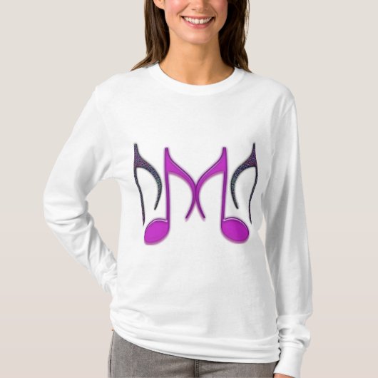 Musical "M" Letter T-shirt (Voorkant)
