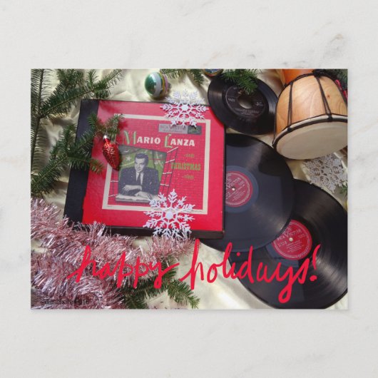 Musical  Mario Lanza Holiday Briefkaart (Voorkant)