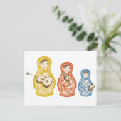 Musical Matryoshka Dolls Briefkaart (Staand voorkant)