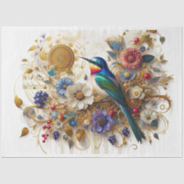 Musical Medley Song Bird Decoupage Tissuepapier