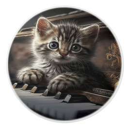 Musical Meow-sterstuk Keramische Knop