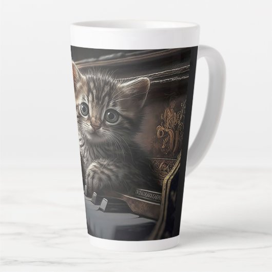 Musical Meow-sterstuk Latte Mok (Rechterhoek)