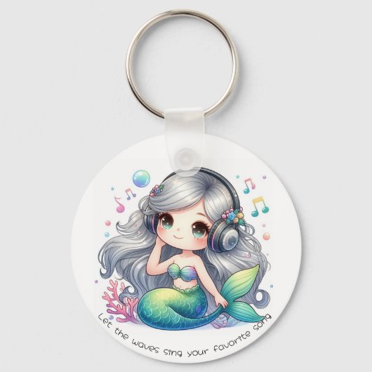 Musical Mermaid  Sleutelhanger (Voorkant)
