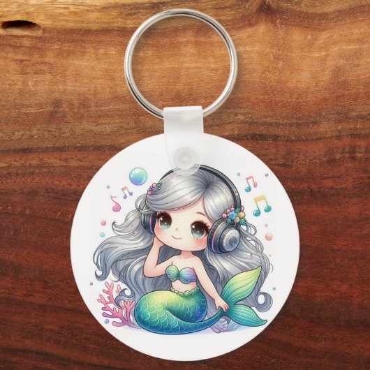 Musical Mermaid  Sleutelhanger (Achterkant)