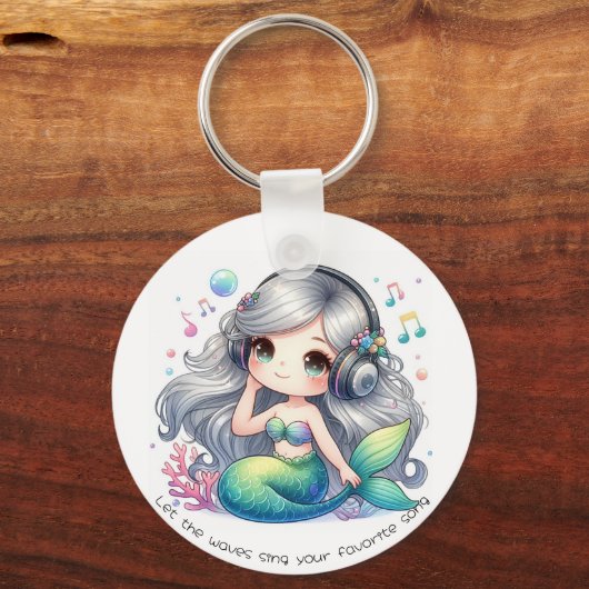Musical Mermaid  Sleutelhanger (Voorkant)