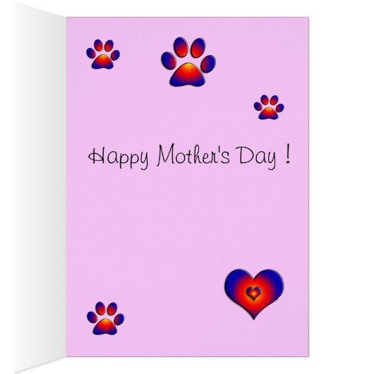 MUSICAL MOEDERDAG CAT & OWL, Roze Fuchsia White (Binnen (Rechts))