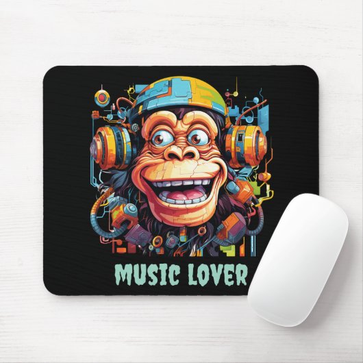 Musical Monkey Mouse Pad Muismat (Met muis)