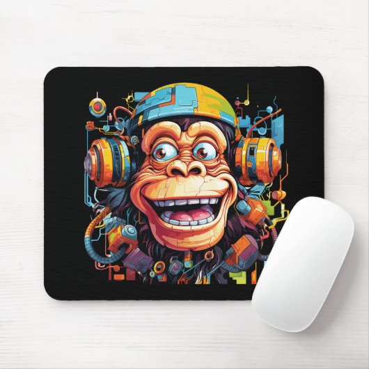 Musical Monkey Mouse Pad Muismat (Met muis)