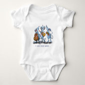 Musical Mouse Baby Bodysuit - Aangepaste tekst (Voorkant)