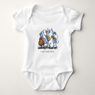 Musical Mouse Baby Bodysuit - Aangepaste tekst