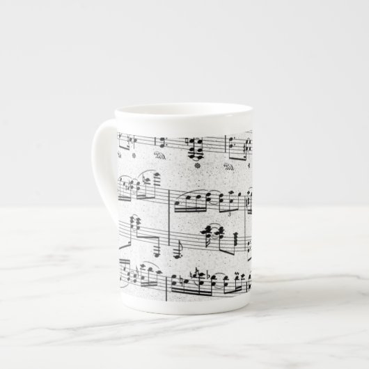 Musical Note Bone China Mok (Links)