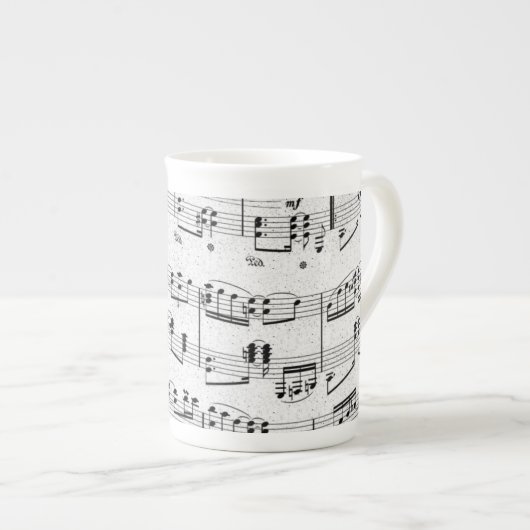 Musical Note Bone China Mok (Voorkant rechts)