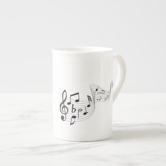 Musical Note Bone China Mokken (Voorkant rechts)